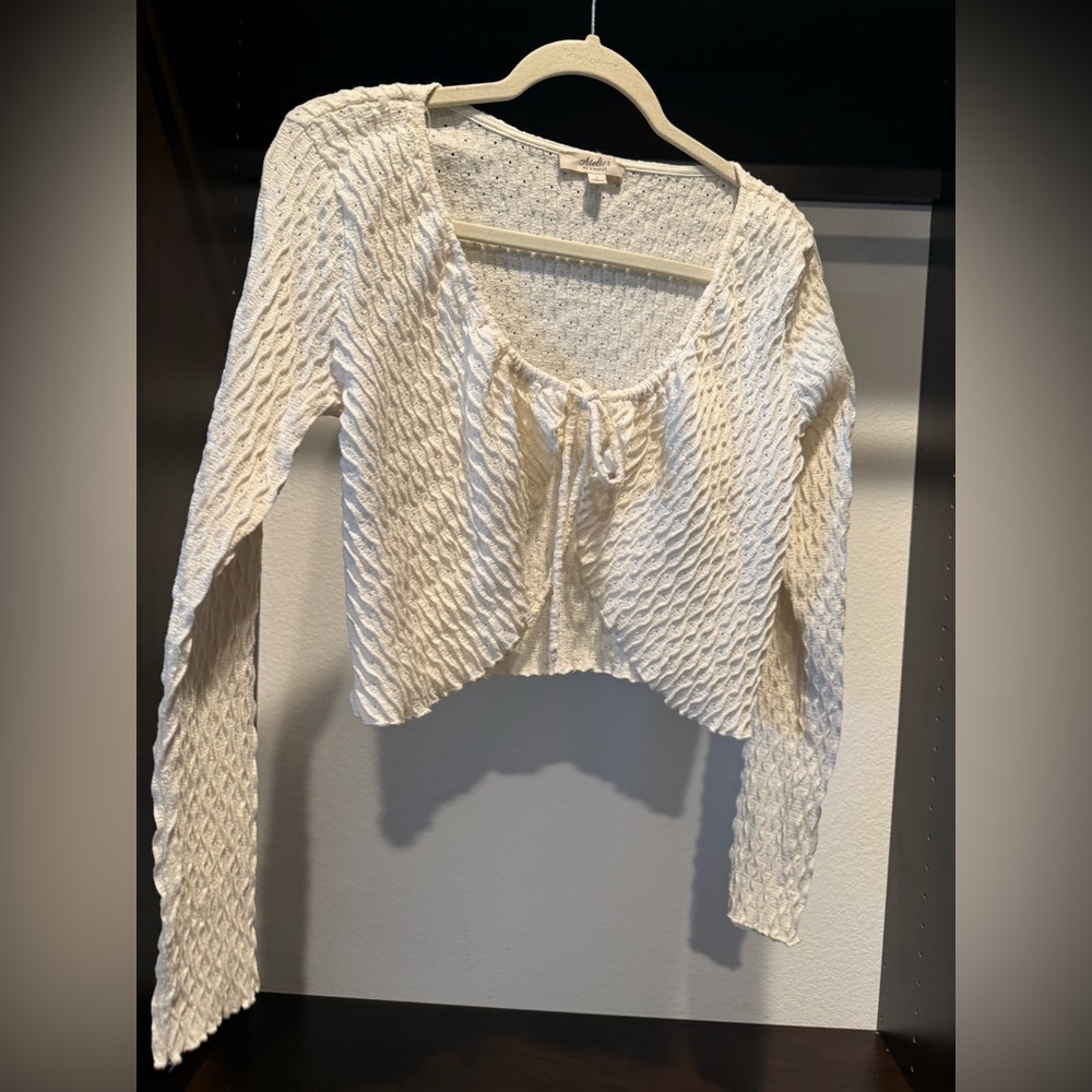Boho Women's Crop Top with Tie Front